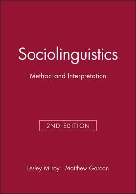 Sociolinguistics - Lesley Milroy