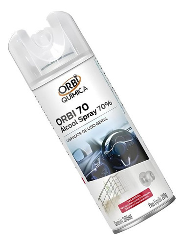 Álcool Spray 70° Antisséptico E Higienizador 300ml 209g Orbi