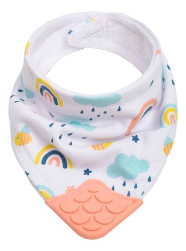 Bandana Infantil Com Mordedor Arco-iris E Abelha 15283 Buba
