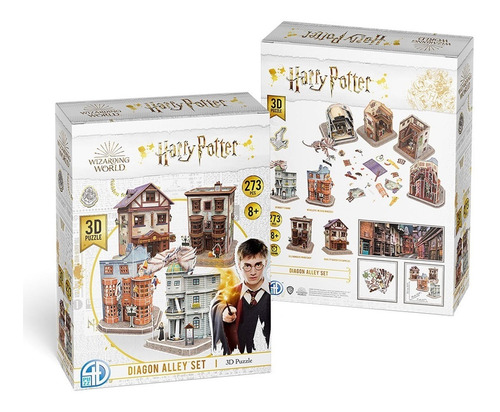 Imagen 2 de 9 de Harry Potter Callejón Diagon Alley Rompecabezas 3d