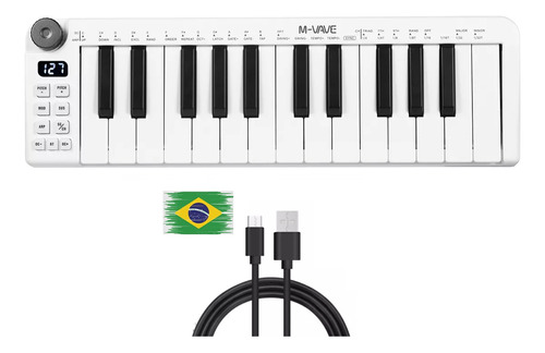 Teclado Controlador M-vave Smk-25mini-midi 25 Teclas