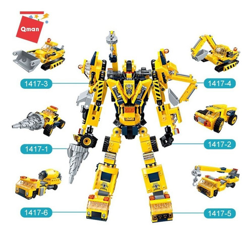 Bloques Construcción Transformer Auto Mini Bloques Niños