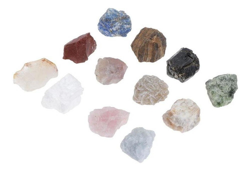 12x Piedra De Cristal Natural Irregular, Piedras Estilo B