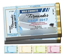 Comprar Convites Para Festas, Shows E Eventos  Kit 100 Unid