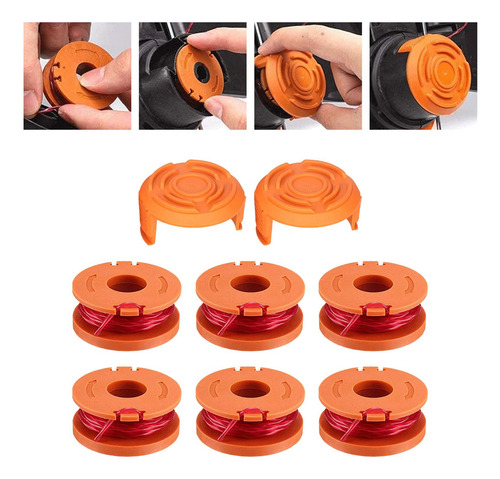 Trimmer Strimmer Spool Trimmer String Para Wa0010 8 Piezas