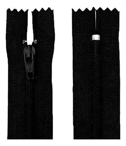 Ziper Fixo Fino Com Nylon N°3 Luli Com 18cm Pacote Com 100u
