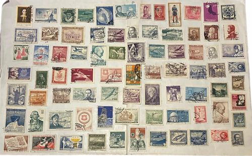 Coleccion 80 Estampillas O Sellos De Chile (Usado)