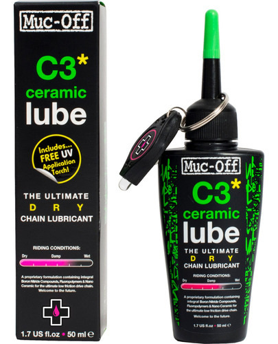 Lubricante Cadena Bicicleta Muc-off C3 Ceramic Seco 50ml 