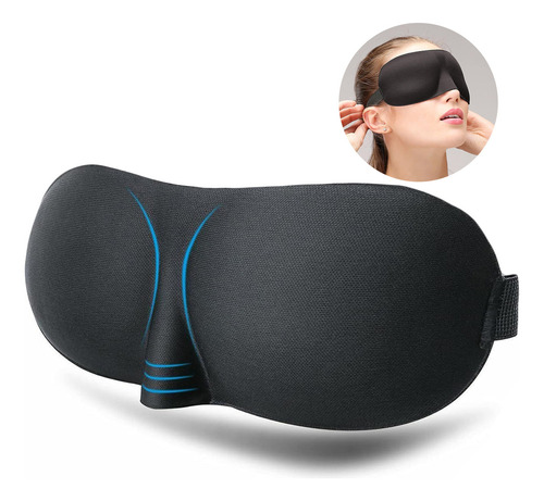 Máscara De Ojos Para Dormir 3d Para Mujer Hombre Viaje Hogar
