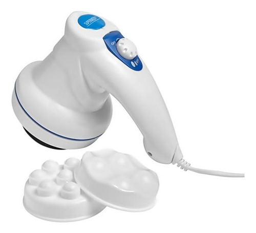 Massageador Elétrico Drenagem Linfática Trata Barriga Pernas Cor Branco 220v