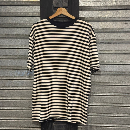 Remera Oversize Rayada Hombre Dogma De Algodon