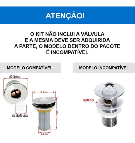 Kit Cuba Folha Retangular Com Torneira Cromada E Válvula