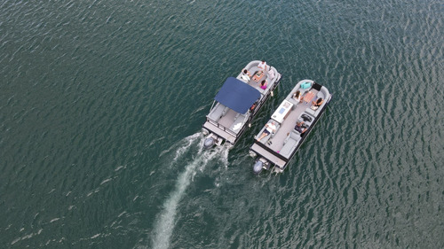 Lancha Ventura Pontoon 250 Zero V-cat Solara Fluvimar Vcat