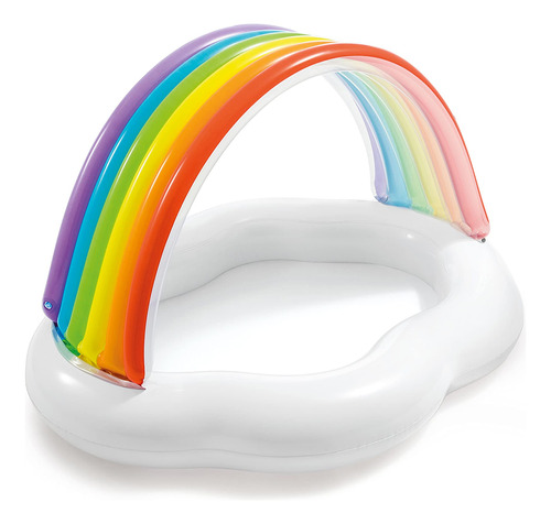 Piscina Inflable Intex Rainbow Cloud Para Bebés De 1-3 Años