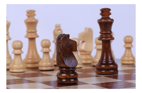 Tablero De Ajedrez Plegable Juego De Ajedrez De Madera,