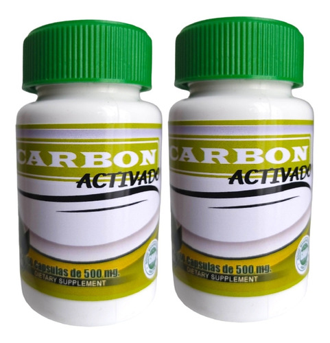 Carbon Activado Capsula 2 Frascos - Unidad a $276