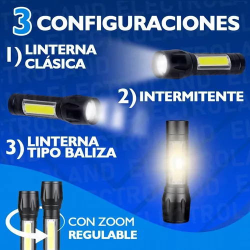 Mini Linterna Led Recargable, Linterna Portátil De Carga Usb