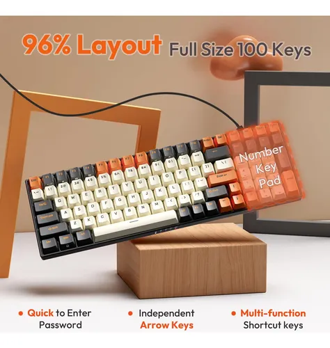 Teclado Mecânico Rk Royal Kludge Rk100 Wireless Rgb | Frete grátis