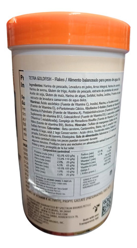 Alimento Tetra Fin 62gr Escamas Agua Fria Acuario Goldfish
