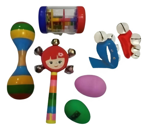 Set De 5 Instrumentos De Percusión Para Bebé.