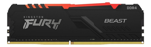 Memoria RAM Fury Beast RGB gamer color negro 16GB 1 Kingston KF426C16BBA/16