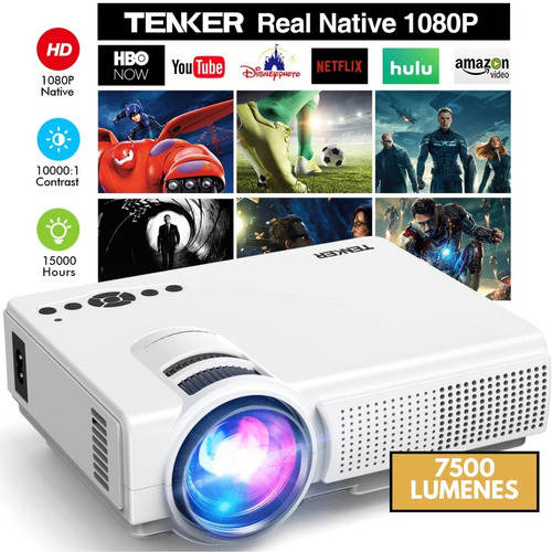 Proyector Portatil Multimedia 6000 Lumenes Full Hd Cine Ps4 