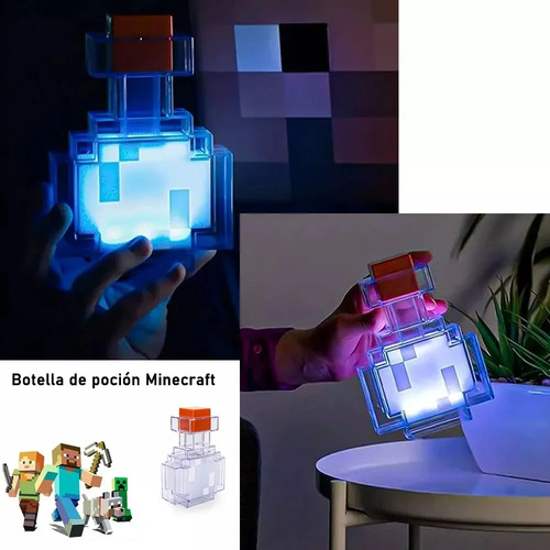 Luz Nocturna De Botella De Poción De 8 Colores