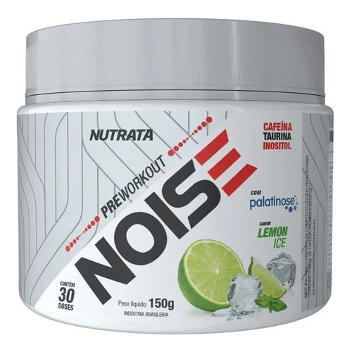 Noise Nutrata 150g - Pre Treino -taurina  Palatinose Cafeina Sabor Limão