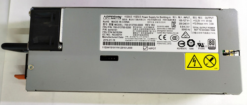 Fuente De Poder Ibm Lenovo X3650 M5 700-013700-0000 94y8191