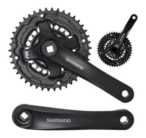 Plato Biela Shimano 42 Dientes Triplato Pedalier Ty501