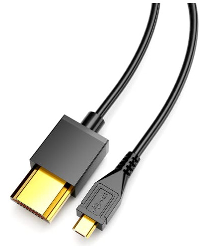 Snllmzi Cable Hdmi A Micro Usb, 1.5m/5 Pies Hdmi Macho A Mic