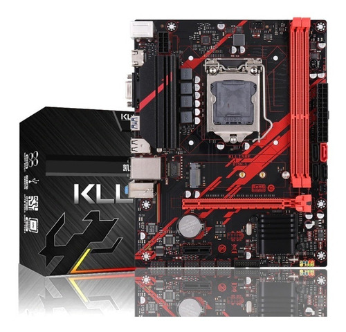 Placa Mãe Gamer Kllisre Gigabit 1155 Ddr3 B75 Hdmi M2 Nvme