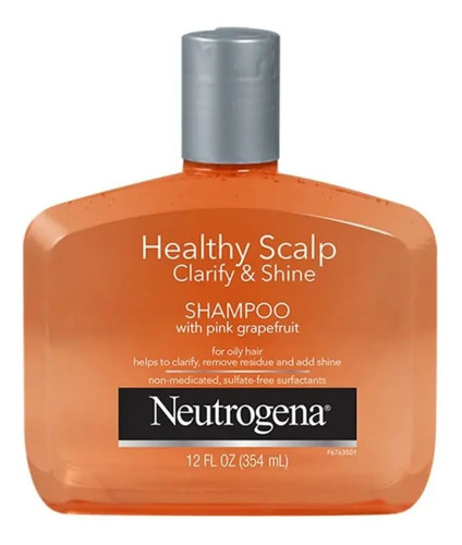 Shampoo Neutrogena,cabello Graso,toronja Rosa,brillo