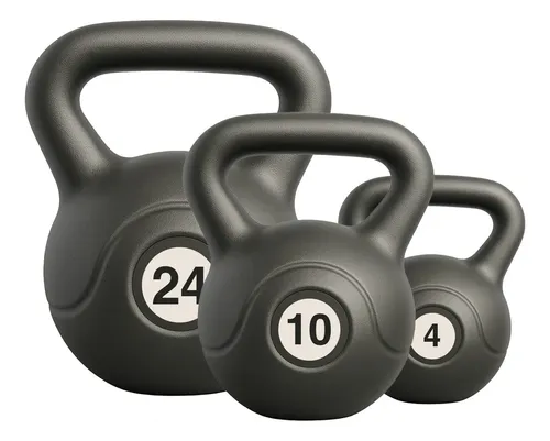 Pesas Rusas 10 Kg Pvc Kettlebell Pesa Rusa Cross Gym Fitness