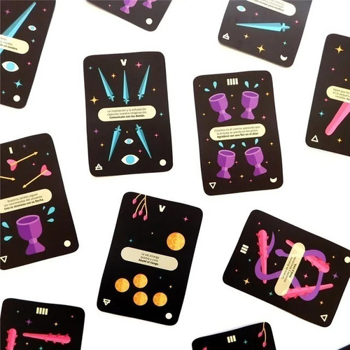 Imagen 2 de 6 de Oráculo Arcanos Menores Del Tarot - Cápsula Dorada