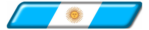 Calcomanias Con Relieve, Accesorio Autos Bandera Argentina