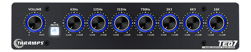 Ecualizador estéreo Teq 7 Blue de 7 bandas Taramps Teq 7
