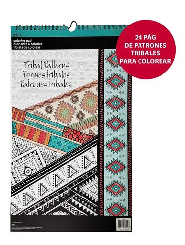 Block Para Colorear Mandalas Patrones Tribales