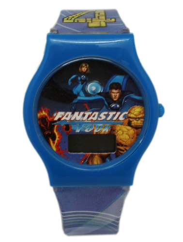 Reloj Marvel Para Niño Digital Tablero De Fantastic Four