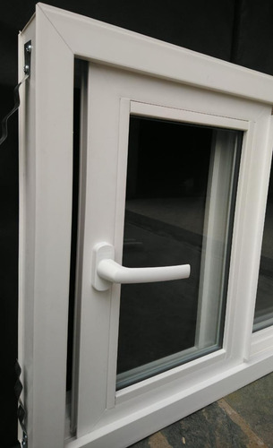 Imagen 3 de 10 de Ventana Corrediza Pvc 100x60 Dvh Cierre Bipunto Abershop