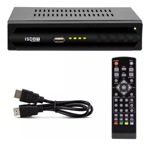 Conversor De Tv Digital Sinal Isdb-t Top Box Usb Gravador