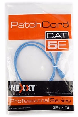 Cable Patch Cord Cat 5e Nexxt 7 Pies 2,1 Metros Ab360nxt