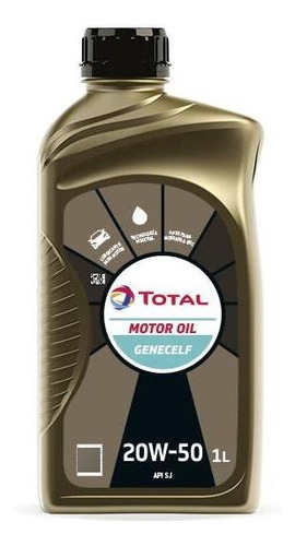 Aceite Total Motor Oil Genecelf 20w50 Mineral 1 Litro