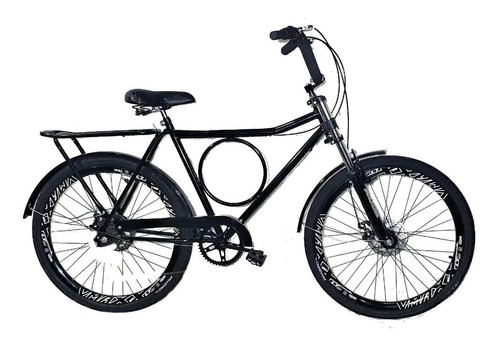 Bicicleta Barra Forte Aro26 Vmax + Freio A Disco Sem Marcha