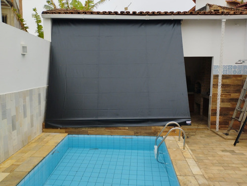 Toldo Completo Com Braços 4,00x2,00 X 1,50m De Avanço