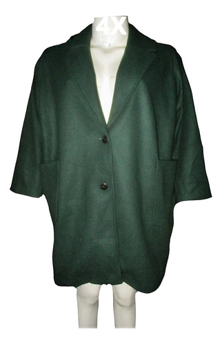 Abrigo Jacket Verde Obscuro Mujer Plus Talla 4x/ 5x Old Navy