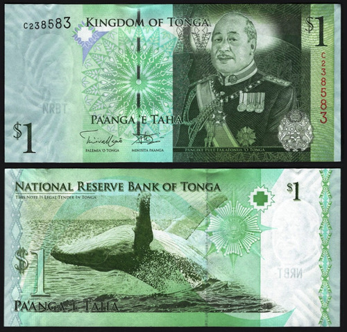 Tonga Billete De 1 Pa'anga Del Año 2009 Sin Circular