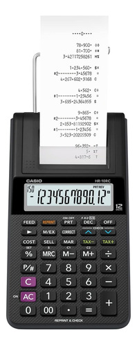 Calculadora Casio  Sumadora Hr-10rc Sin Tapa Inferior