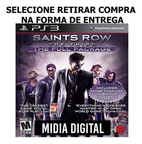 Saints Row: The Third: The Full Package Ps3 Físico