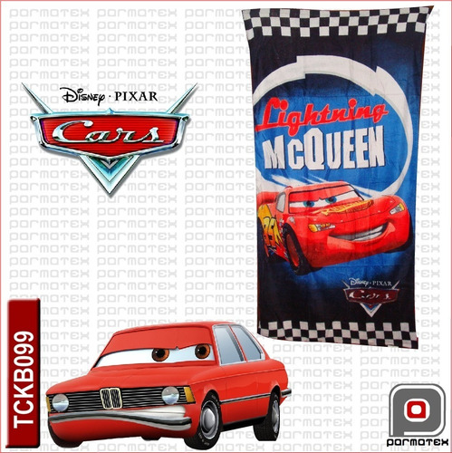 Toalla Infantil Cars Mcqueen Grande Algodon Pixar Disney